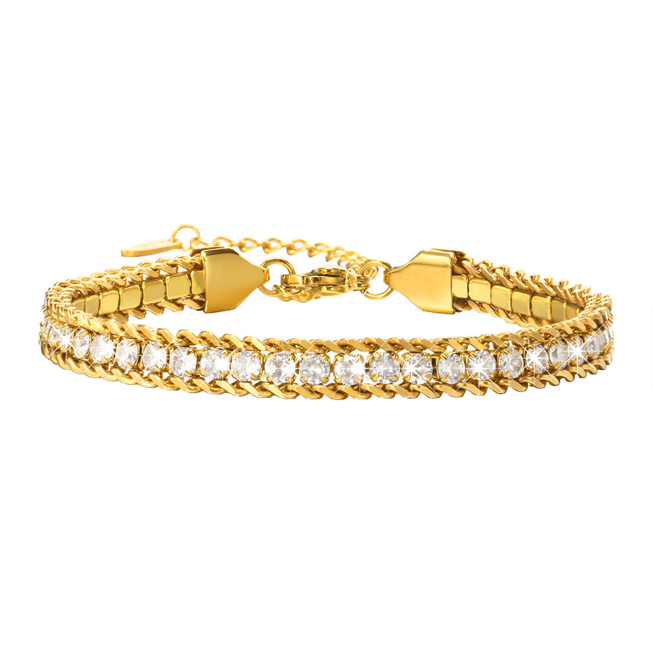 Solène Layered Tennis Bracelet