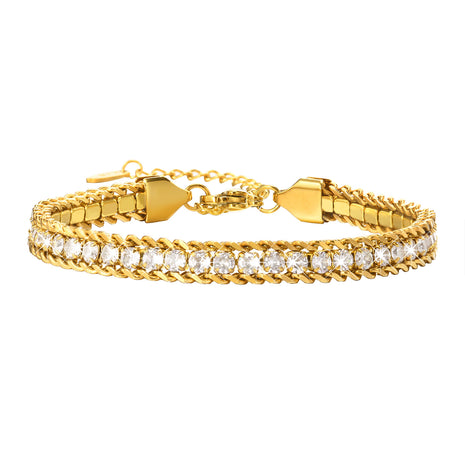 Solène Layered Tennis Bracelet